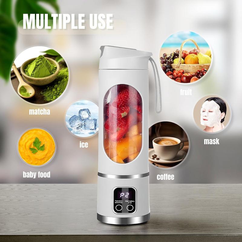 💥ON SALE💥Digital Multimode Juicer Blender - Smart LED Display, Diet-Friendly，Leak Proof Design for Smoothies Liquid Diet, Shakes & Baby Food，Best Compact Blender for Home & Travel