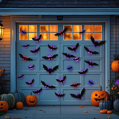 🔥 3D Bat Light Design LED Decorations （contains three sizes: large, medium and small）