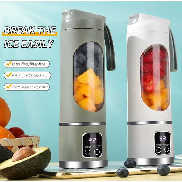 💥ON SALE💥Digital Multimode Juicer Blender - Smart LED Display, Diet-Friendly，Leak Proof Design for Smoothies Liquid Diet, Shakes & Baby Food，Best Compact Blender for Home & Travel
